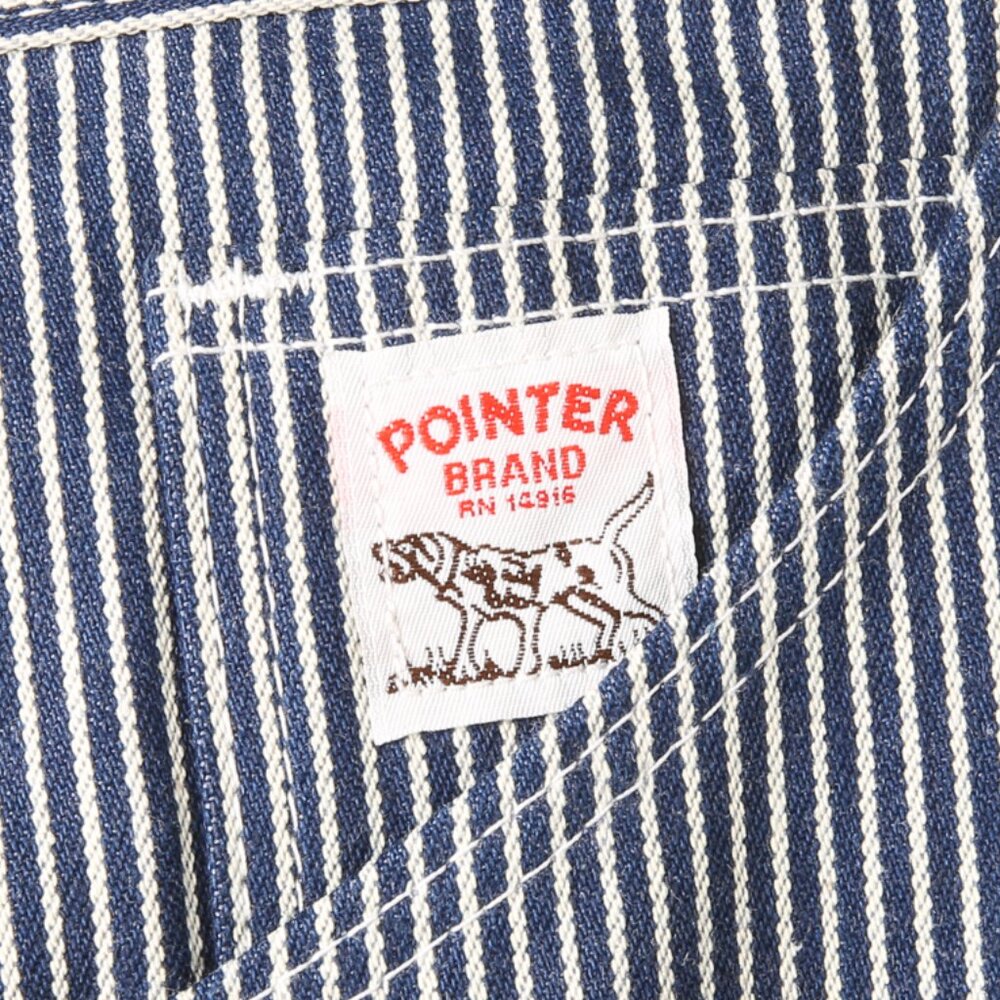 VINTAGE DEADSTOCK Pointer Brand Hickory Striped Carpenter Jeans Size 46x30 - Picture 5 of 14
